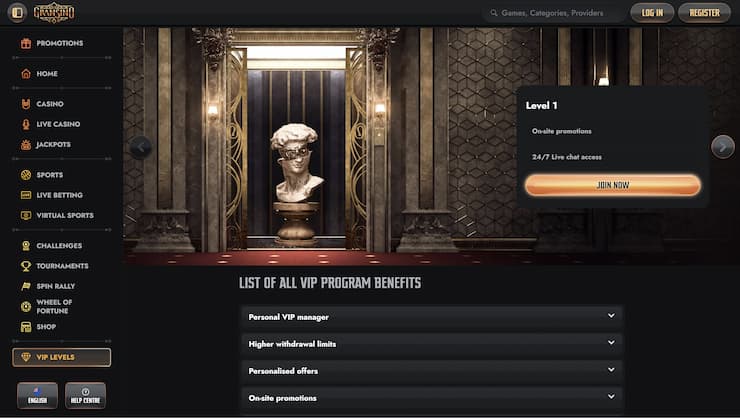 Gransino VIP Programm